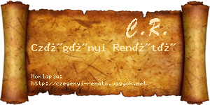 Czégényi Renátó névjegykártya
